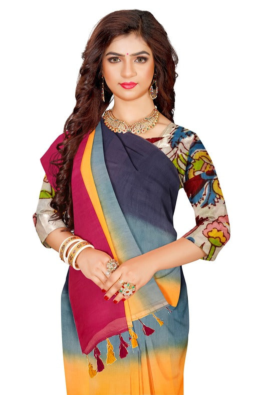 Elevate Your Style with the Soft Mull Cotton Saree in Multicolor